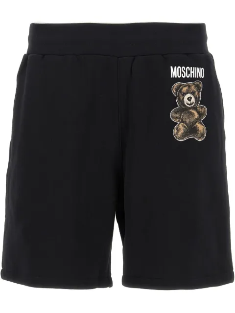 Moschino teddy-logo-print bermuda shorts
