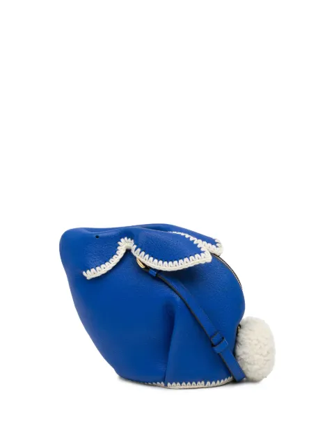 Loewe Pre-Owned 2010-2024 Mini Calfskin Stitched Bunny crossbody bag