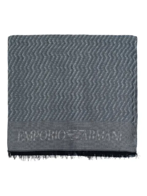 Emporio Armani وشاح بنقش متعرج