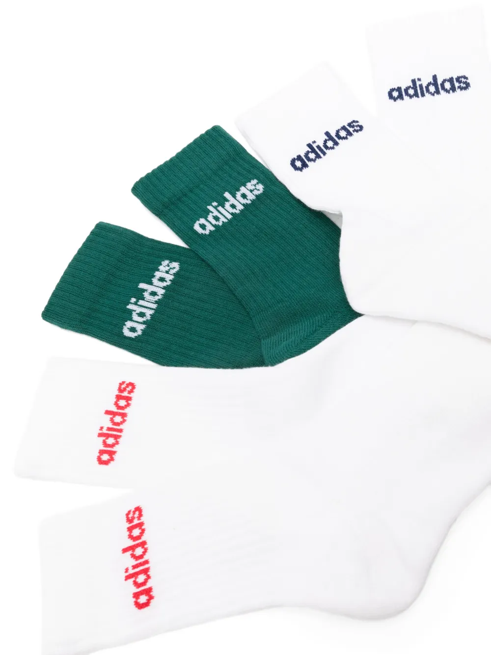 adidas Drie paar sokken met logopatroon - Groen