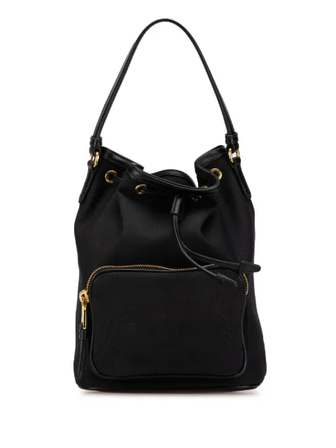 Prada Pre-Owned 2000-2024 Canapa Logo Duet bucket bag