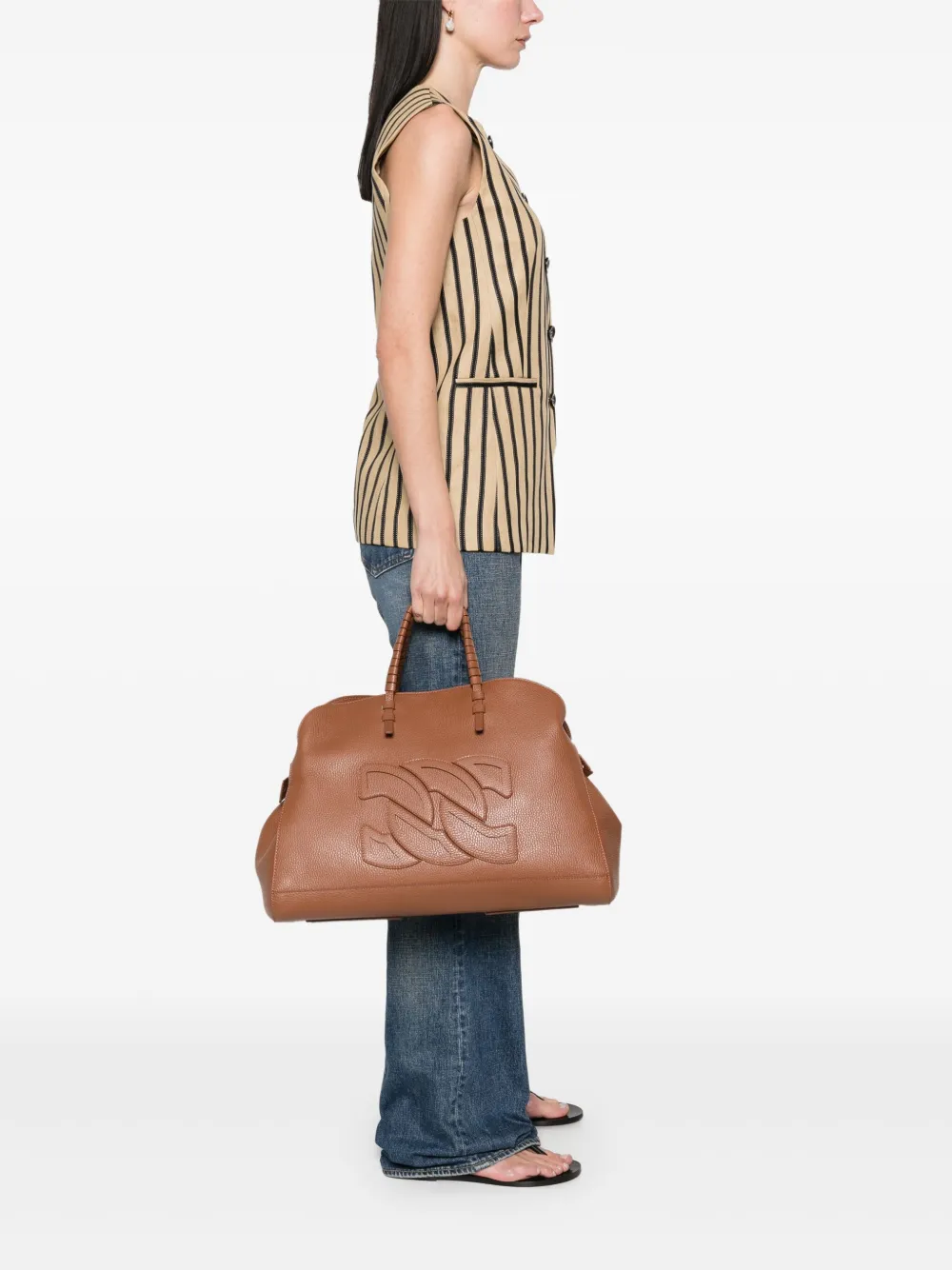 Casadei Park Avenue shopper - Bruin