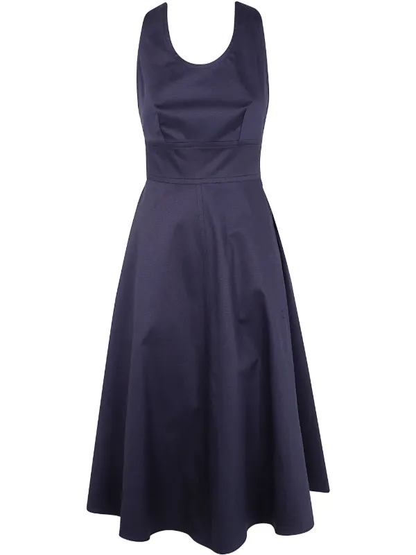 ASPESI Stretch-cotton Dress in Blue
