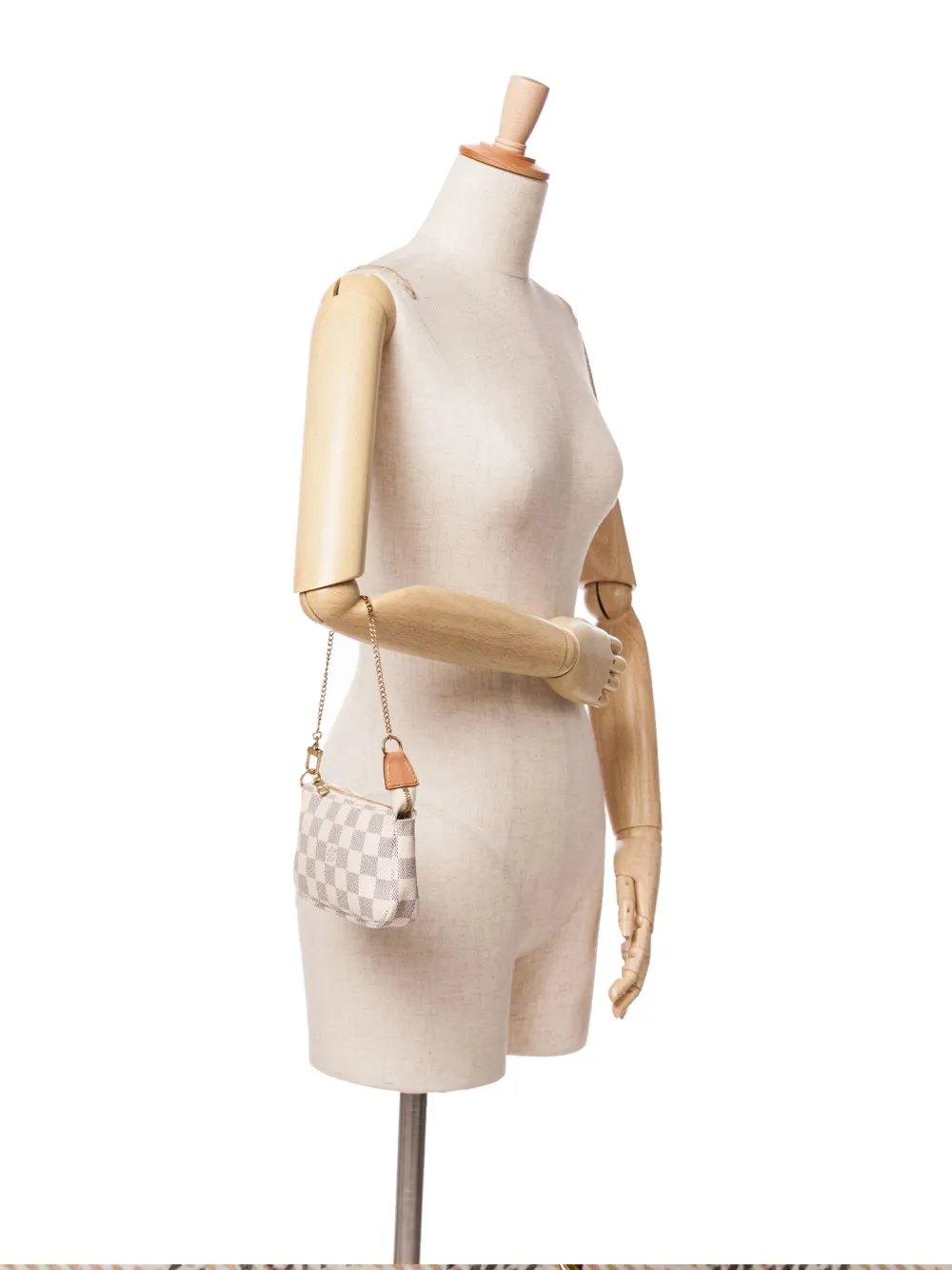 Louis Vuitton Pre-Owned 2020 Damier Azur Mini Pochette Accessoires handbag - Wit