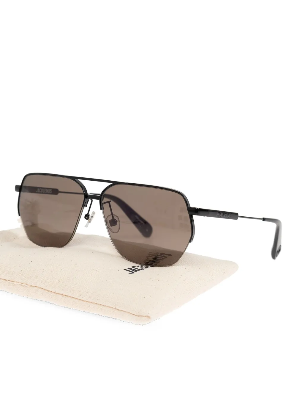 Jacquemus JAC67 zonnebril Zwart