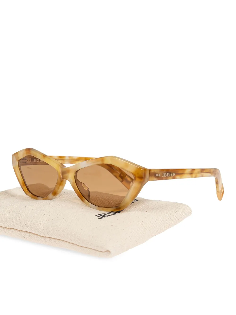 Jacquemus Jsac42 zonnebril Beige