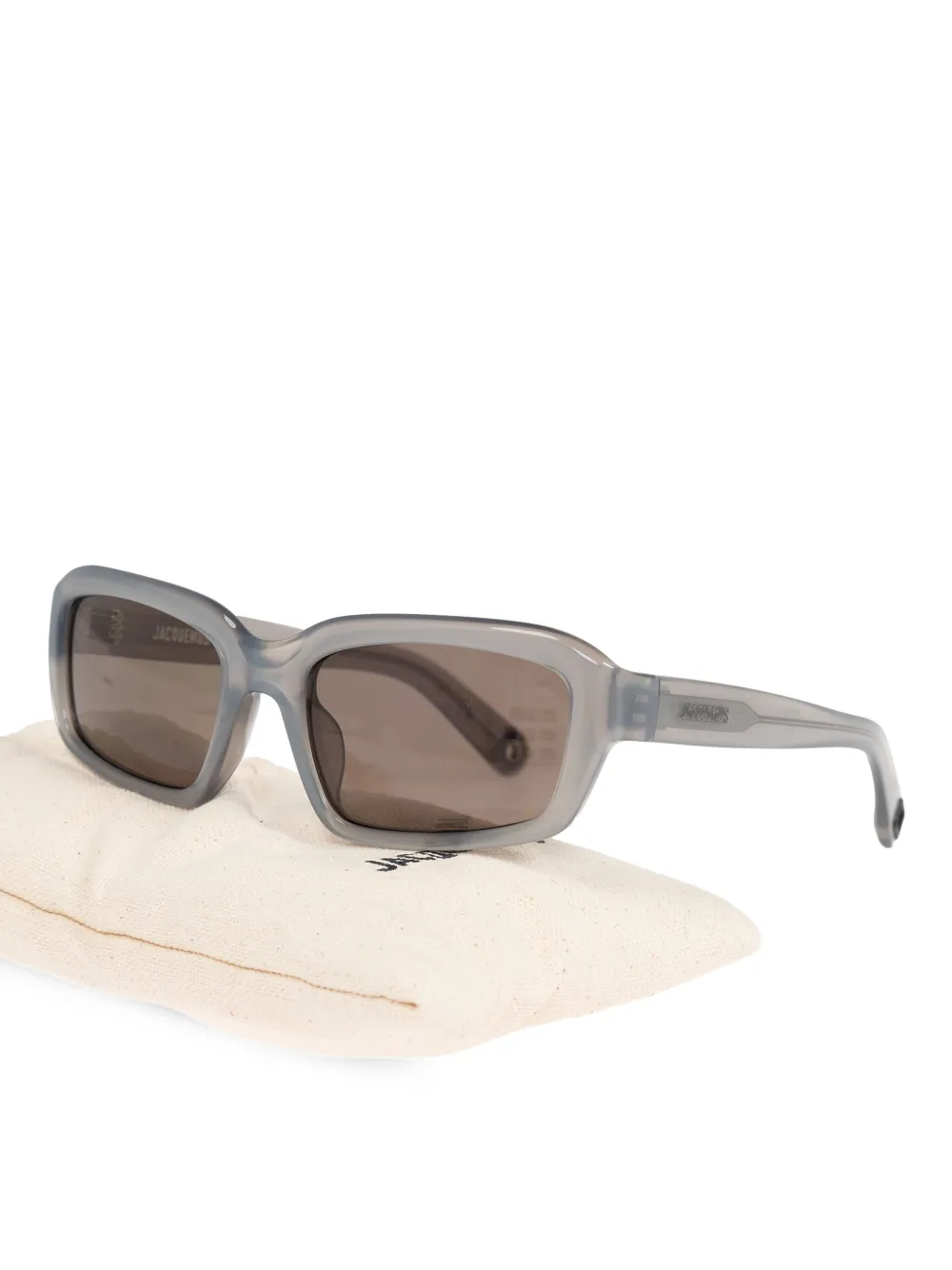 Jacquemus rectangle-frame sunglasses - Grijs