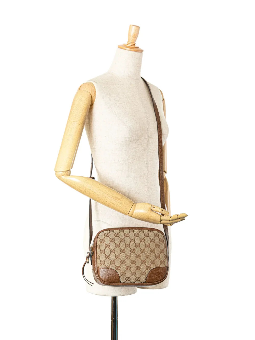 Gucci Pre-Owned 2016-2024 GG Canvas Bree crossbody bag - Bruin