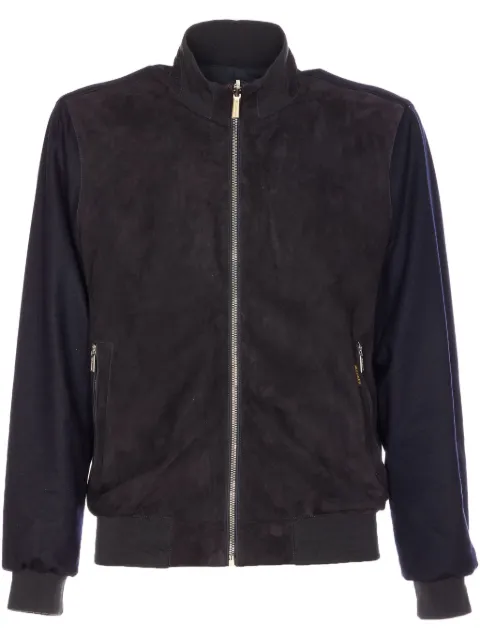 Moorer zip-up bomber jacket
