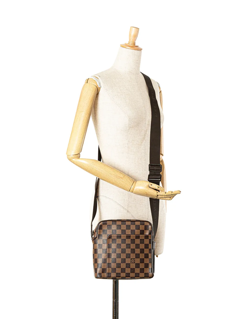 Louis Vuitton Pre-Owned 2006 Damier Ebene Olav PM crossbody bag - Bruin