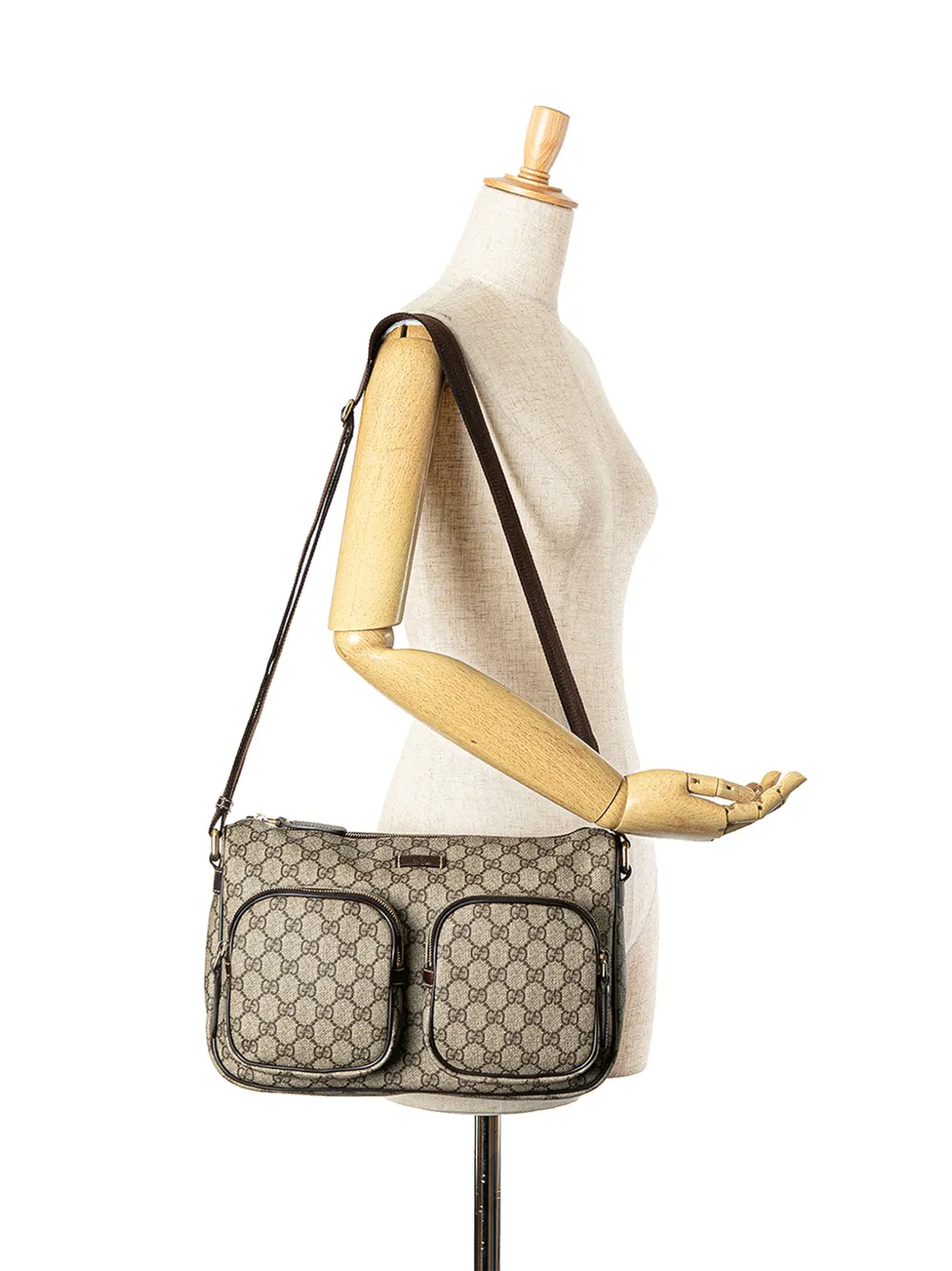 Gucci Pre-Owned 2000-2015 GG Supreme Double Pocket crossbody bag | Pre-Owned | Image 2