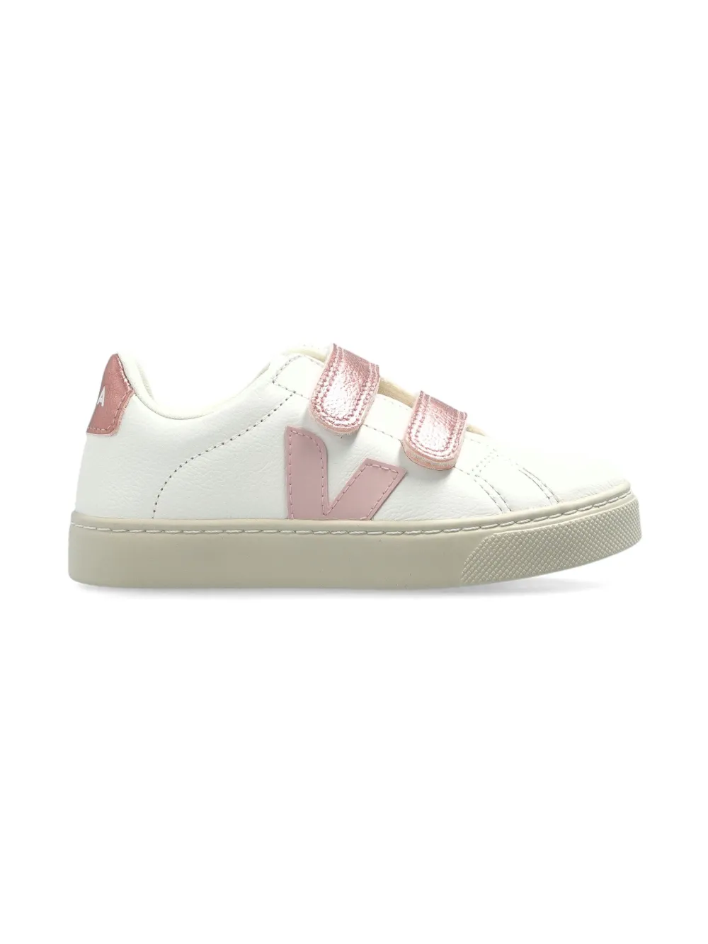 VEJA Kids logo-patch sneakers - Wit