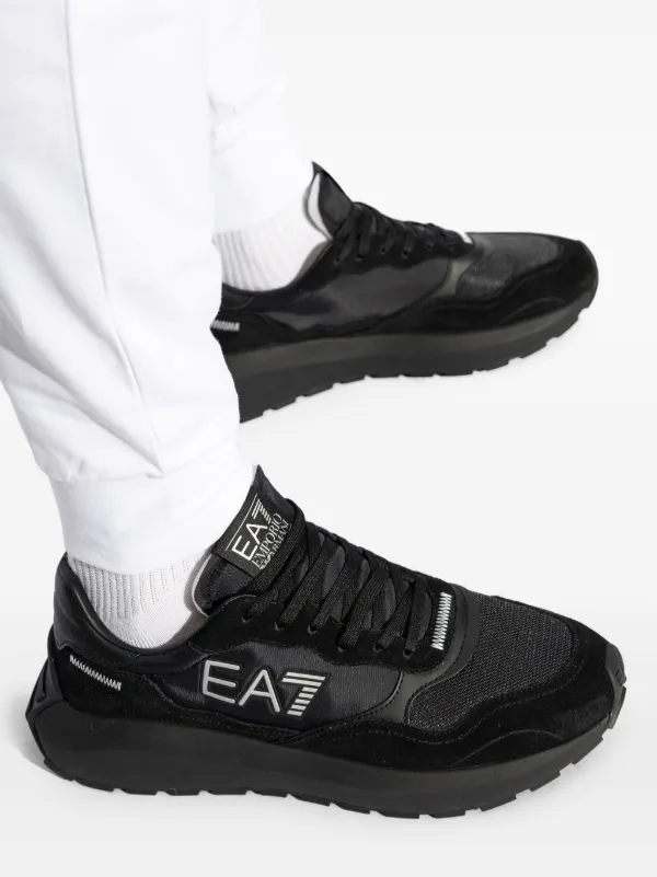 Ea7 Emporio Armani logo-print Sneakers | Black | FARFETCH