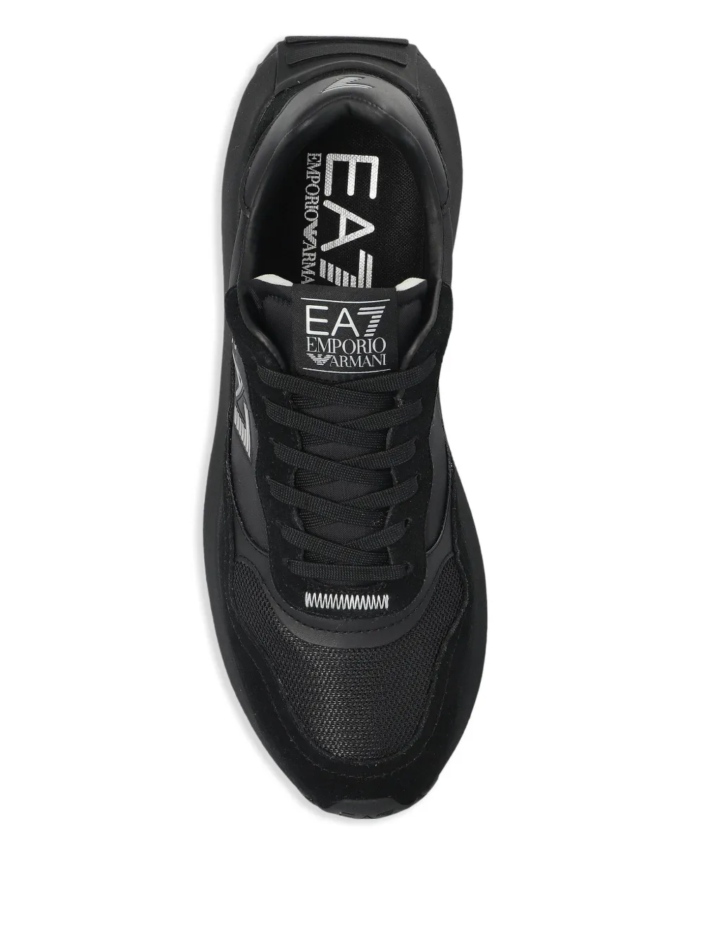 Ea7 Emporio Armani Sneakers met logoprint Zwart