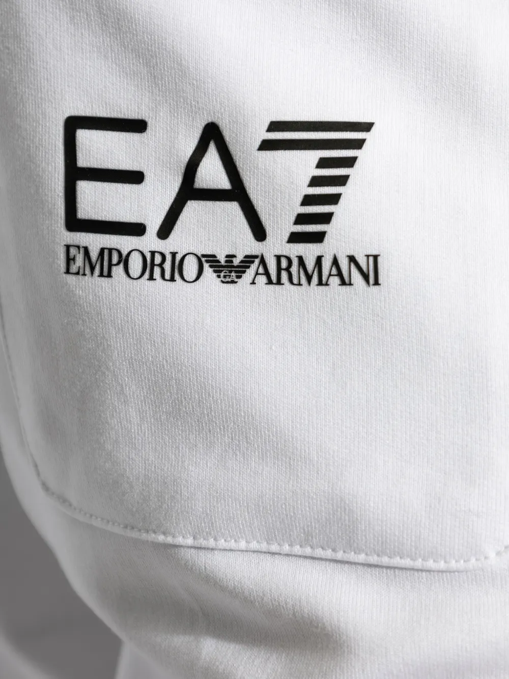 Ea7 Emporio Armani Trainingsbroek met logoprint Wit