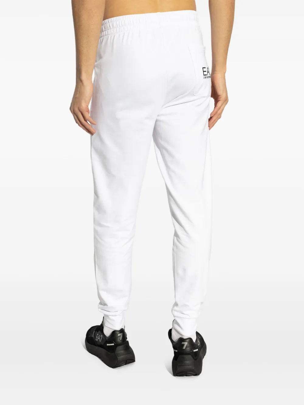 Ea7 Emporio Armani Trainingsbroek met logoprint Wit