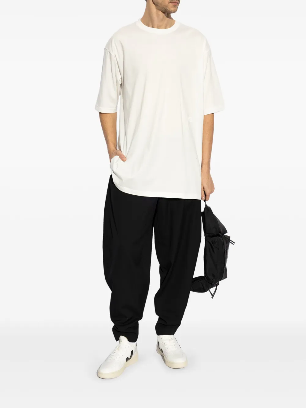 Y-3 logo-print T-shirt - Wit