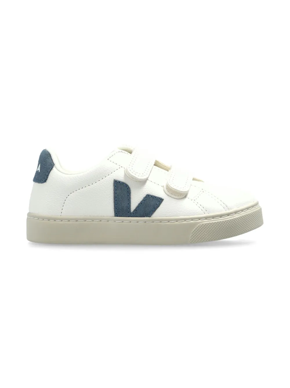 VEJA Kids logo-patch sneakers - Wit