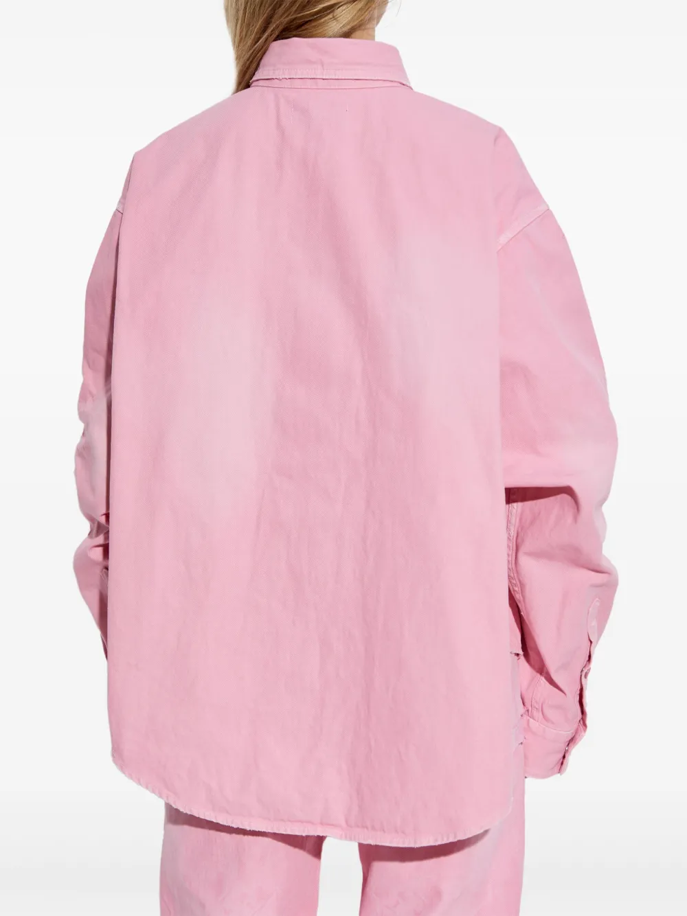 Balenciaga Blouse met geborduurd logo Roze
