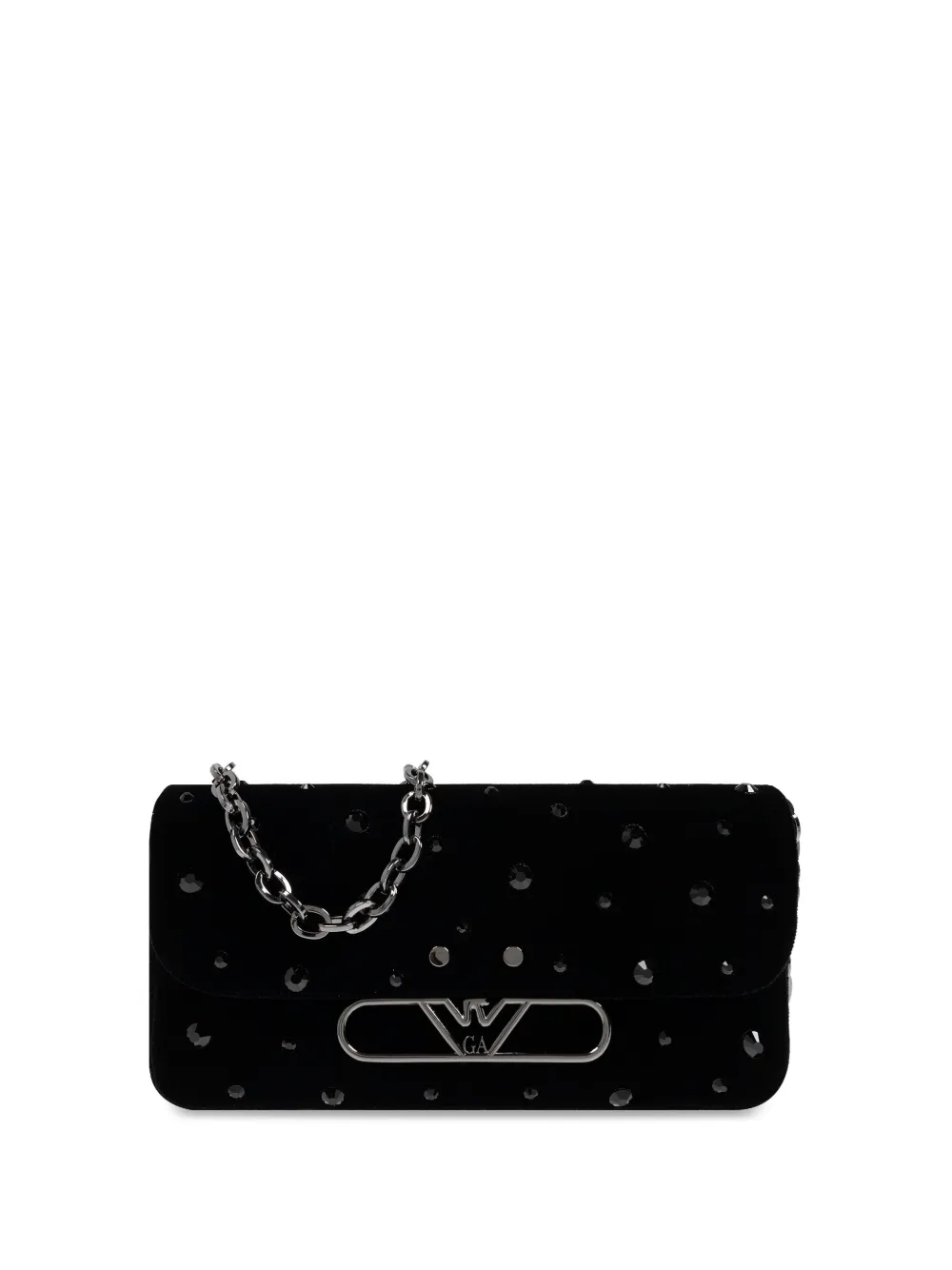 Emporio Armani Schoudertas met logoplakkaat Zwart