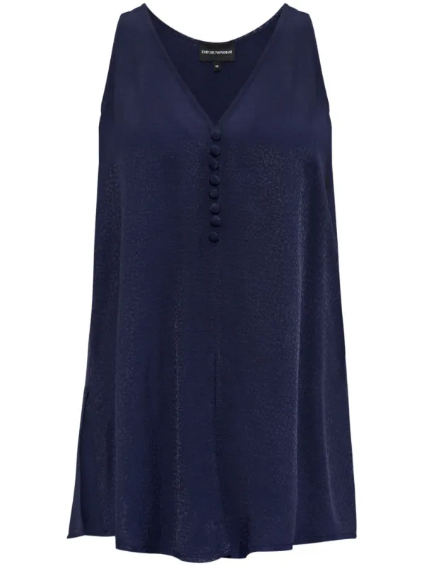 Emporio Armani Armure Blouse in Blue