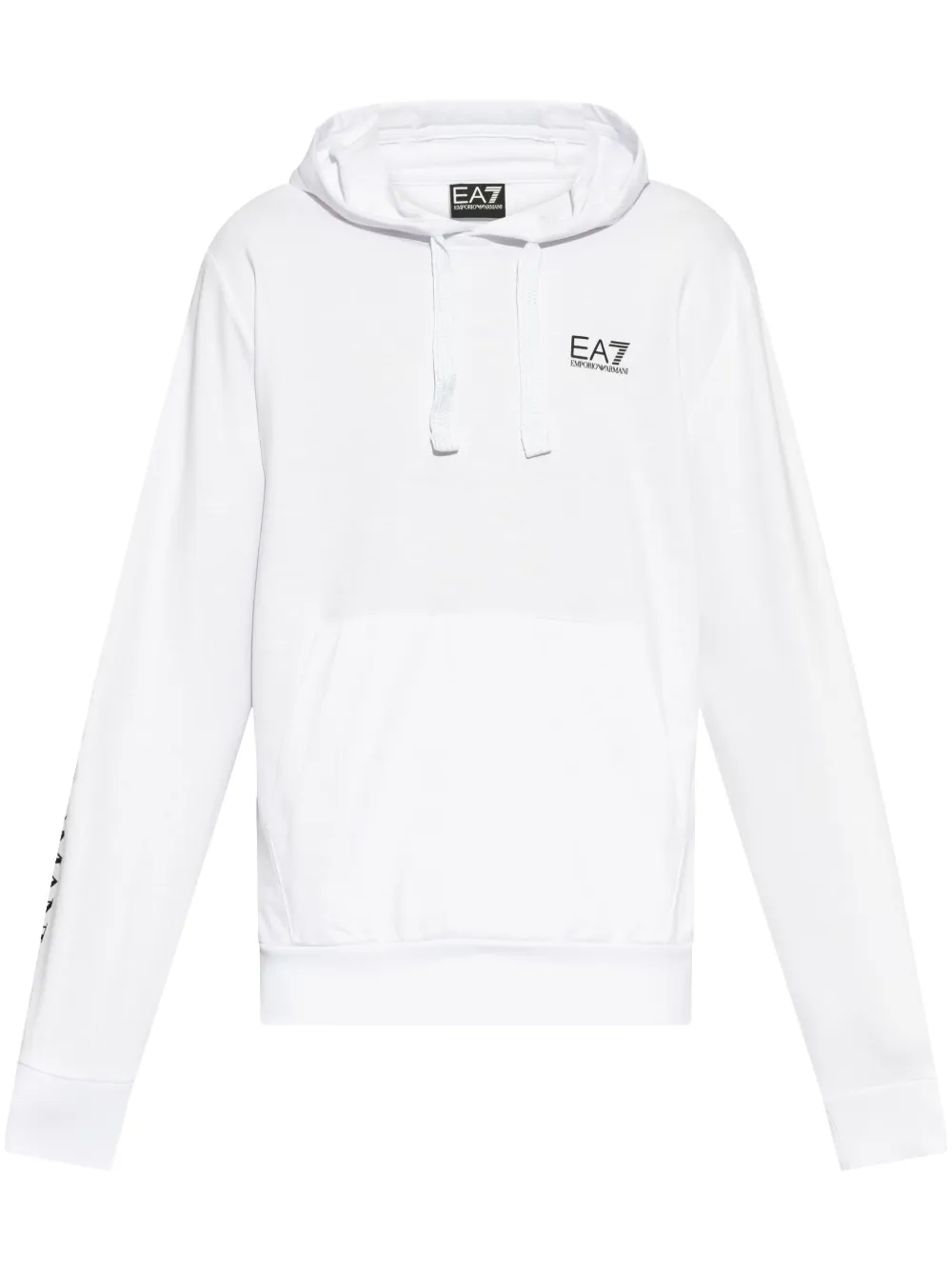 Ea7 Emporio Armani Hoodie met logoprint Wit