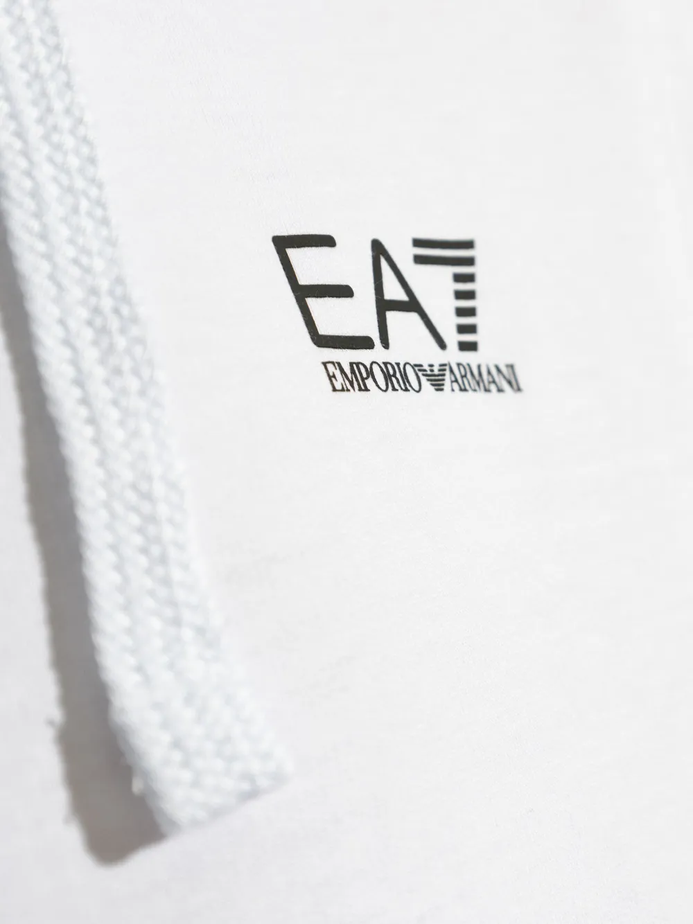 Ea7 Emporio Armani Hoodie met logoprint Wit
