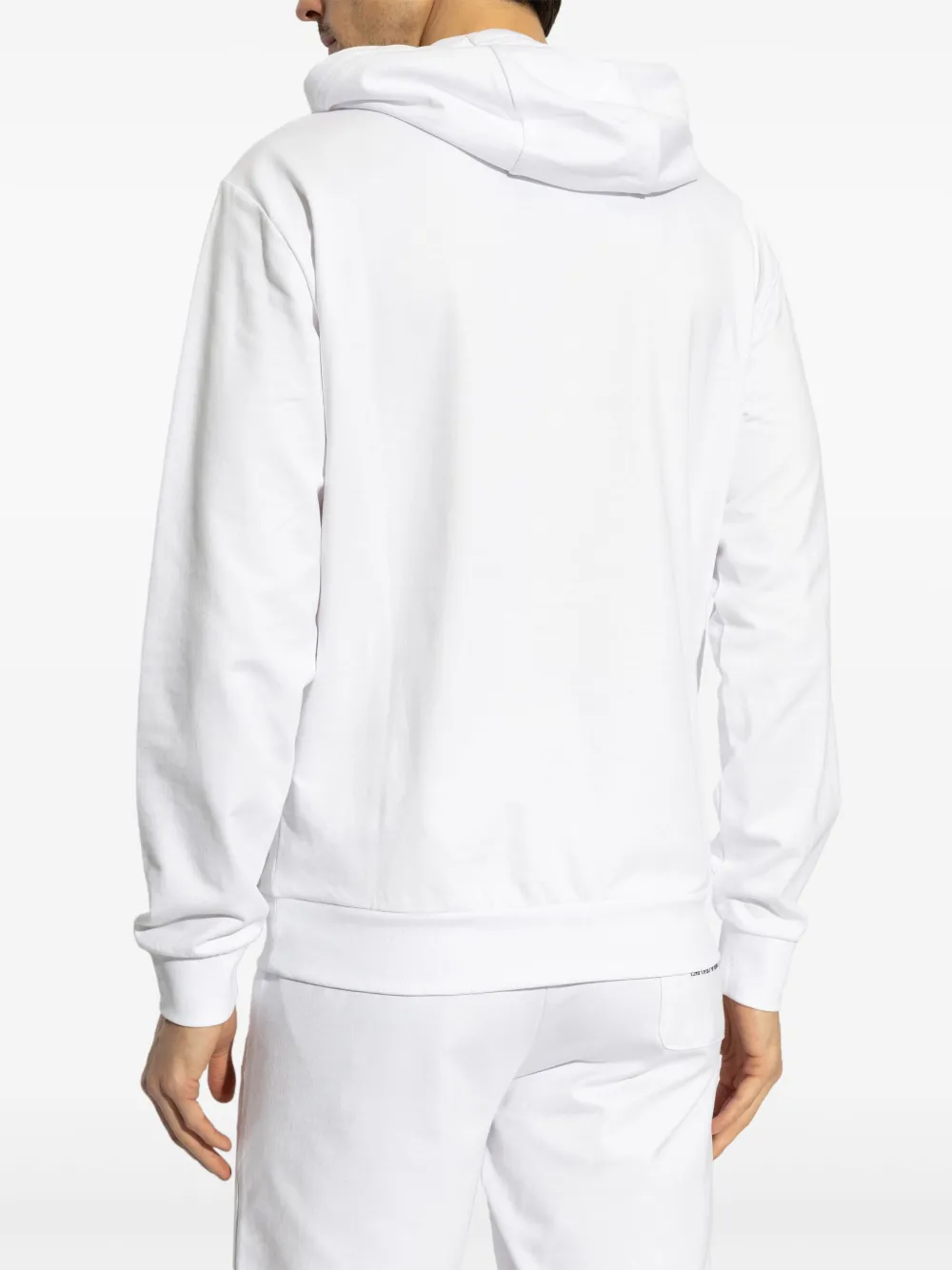 Ea7 Emporio Armani Hoodie met logoprint Wit