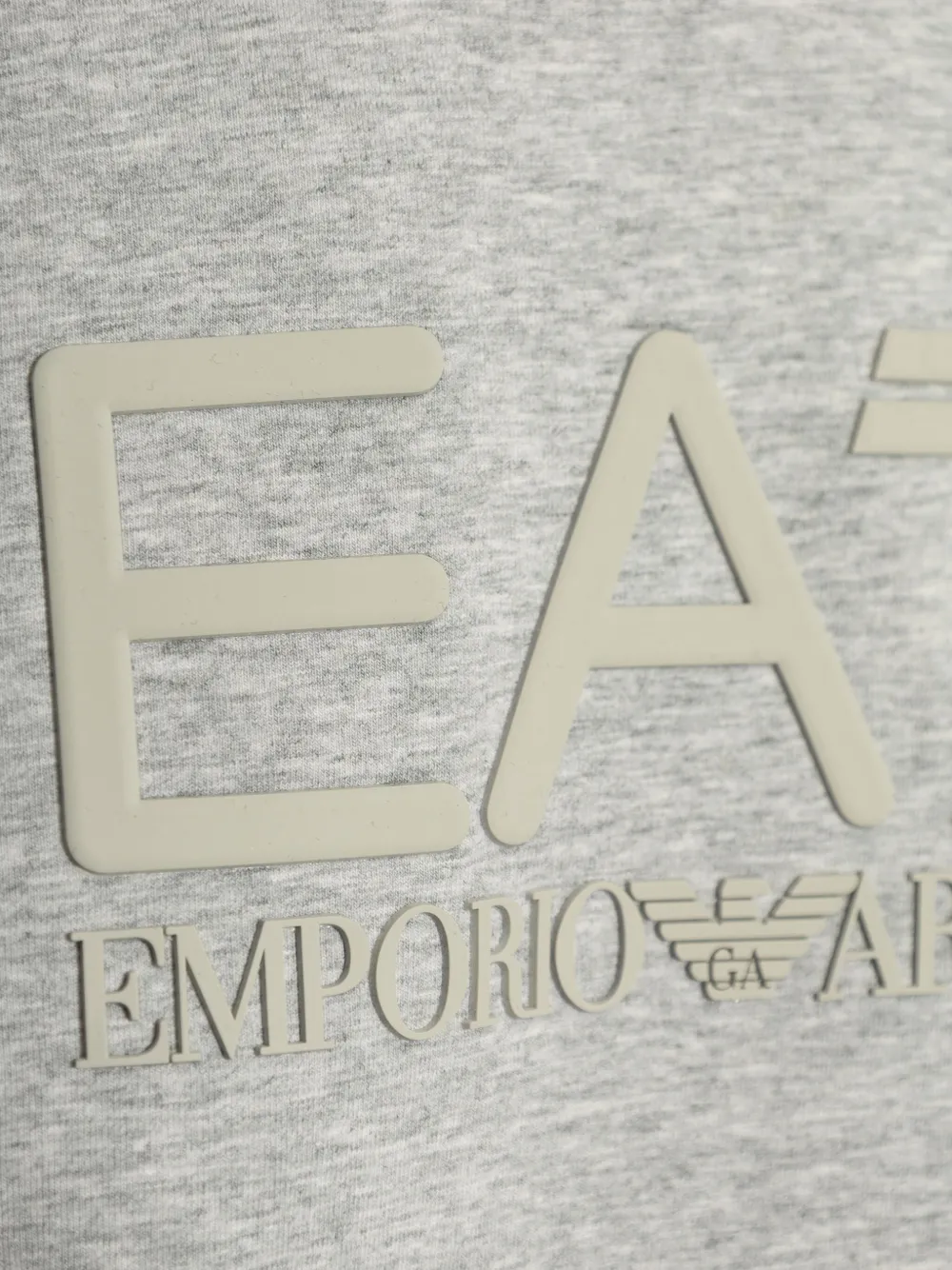 Ea7 Emporio Armani T-shirt met logo-applicatie Grijs