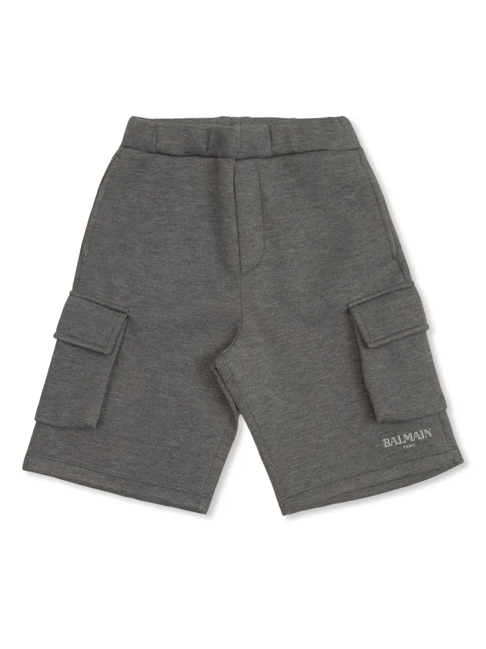 Balmain Kids Shorts met logoprint Grijs
