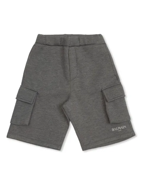 Balmain Kids شورت بطبعة شعار الماركة
