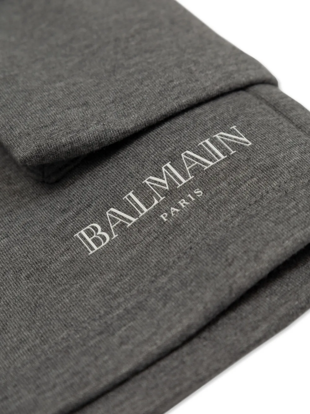 BALMAIN LOGO-PRINT SHORTS