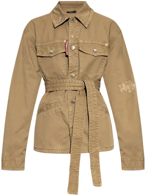 DSQUARED2 belted overshirt 