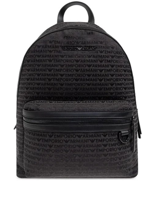Sac à dos à motif cachemire - Emporio Armani - Modalova
