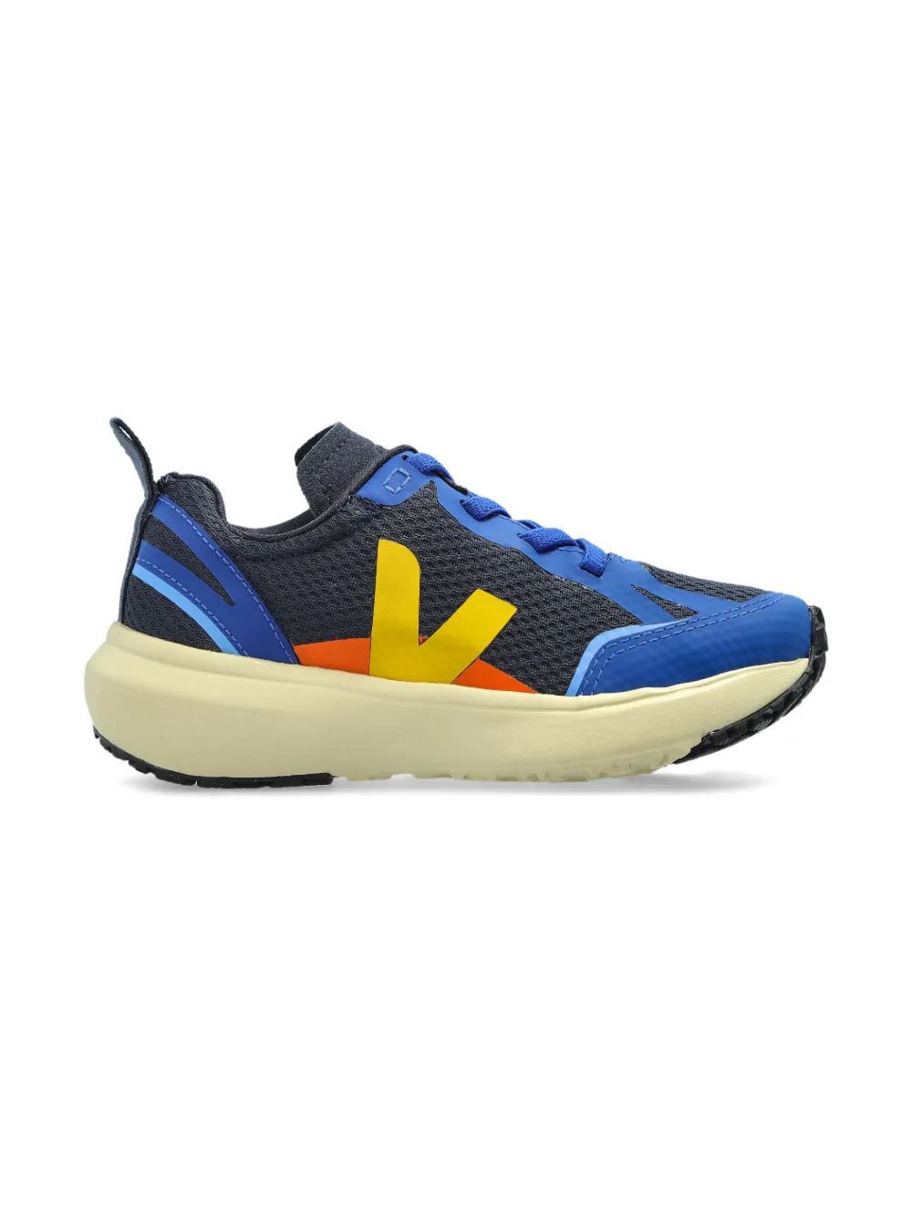 VEJA Kids logo-patch sneakers - Blauw