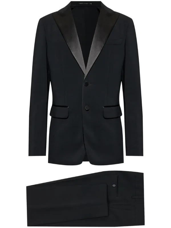 DSQUARED2 ブラックビジネススーツ 46 28547735_57917706_600.jpg