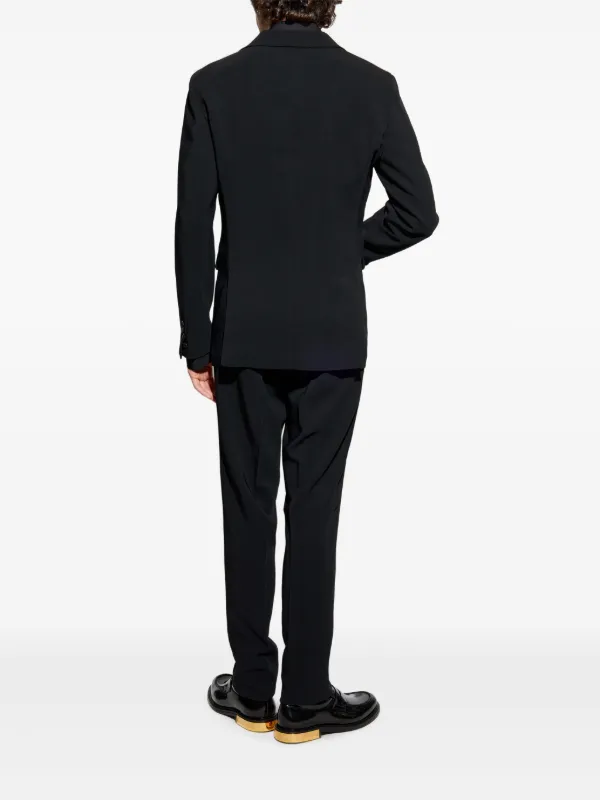 DSQUARED2 satin-detail Suit | Black | FARFETCH