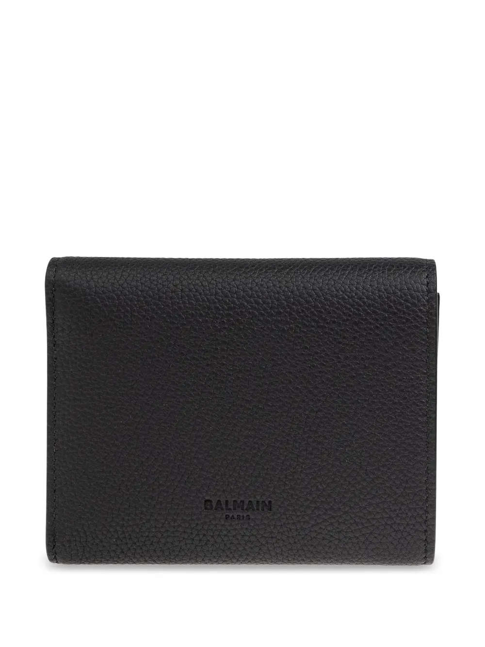 Balmain leather wallet - Zwart