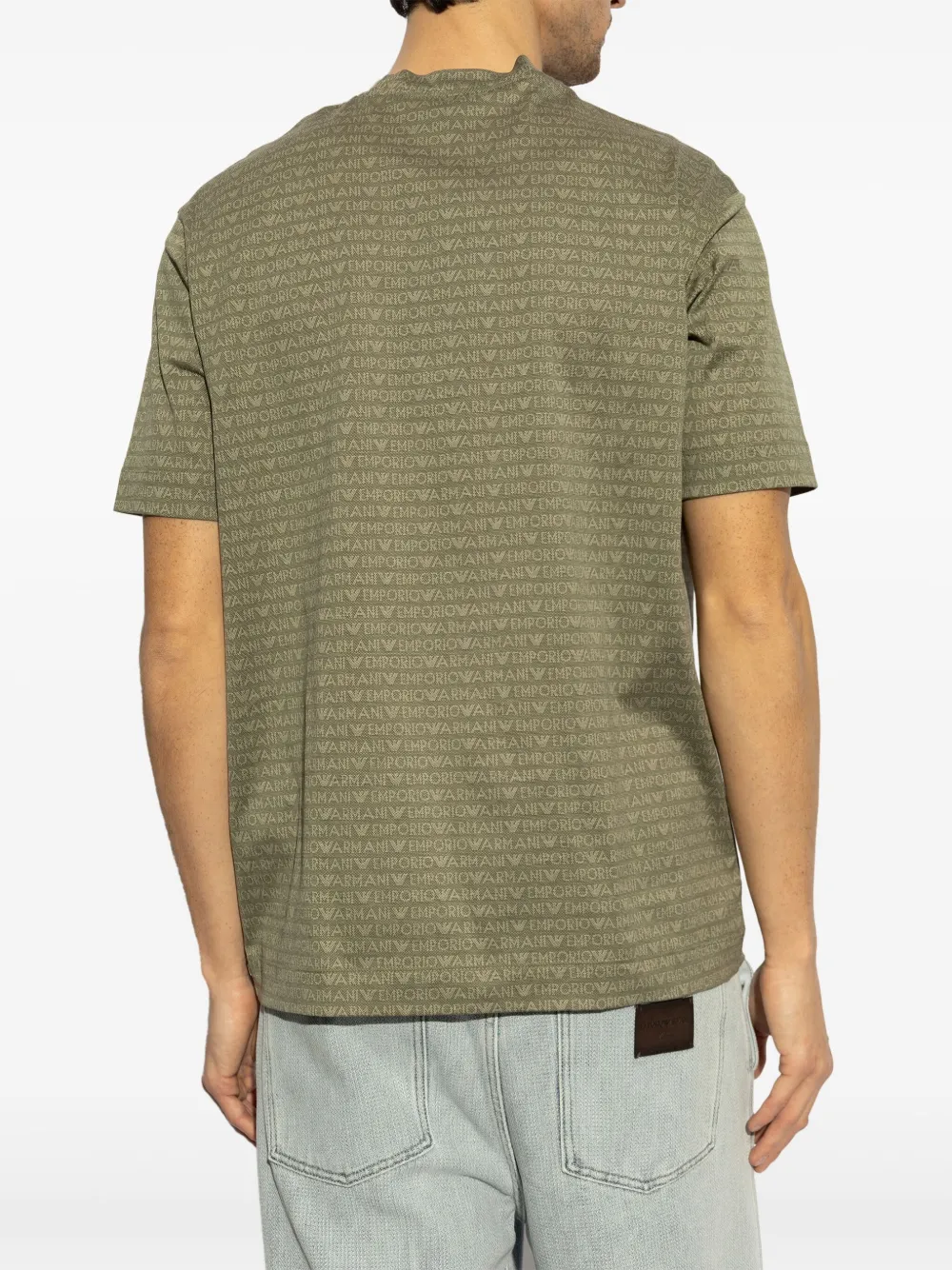 Emporio Armani Katoenen T-shirt Groen