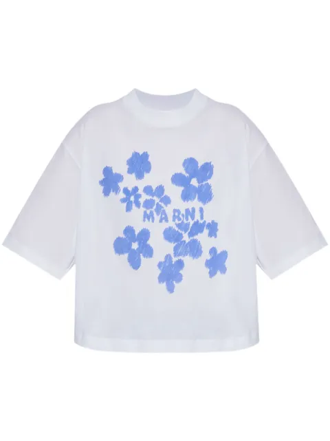 Marni floral-motif t-shirt