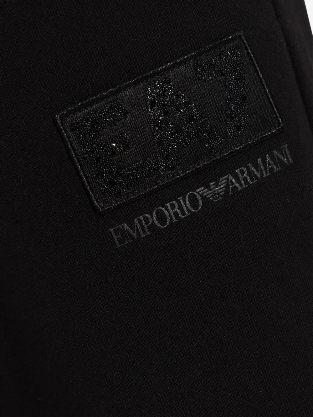 EA7 LOGO-PATCH SWEATPANTS