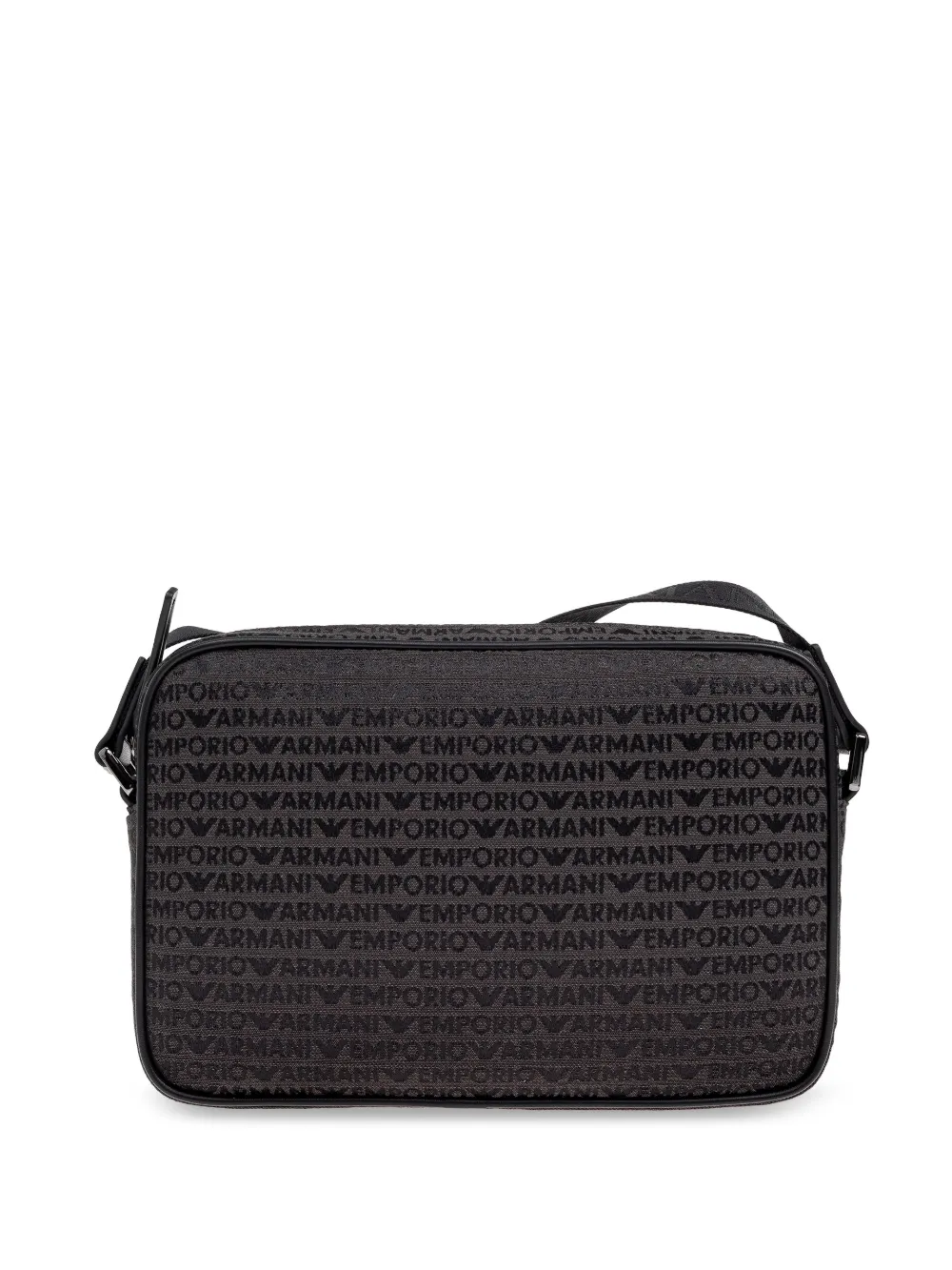 Emporio Armani Messengertas met jacquard logo Grijs