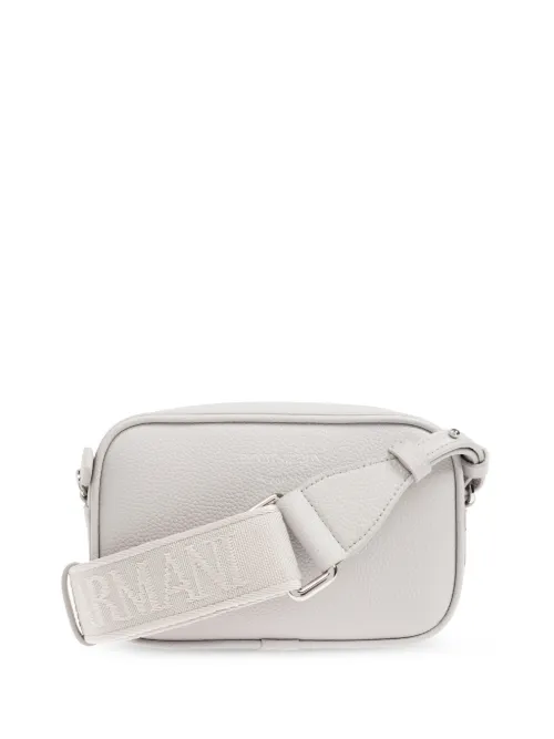 Sac porté épaule à plaque logo - Emporio Armani - Modalova