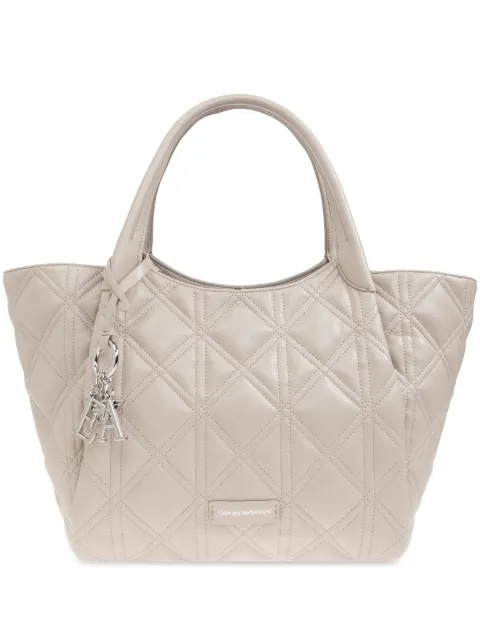 Emporio Armani logo-plaque tote bag 
