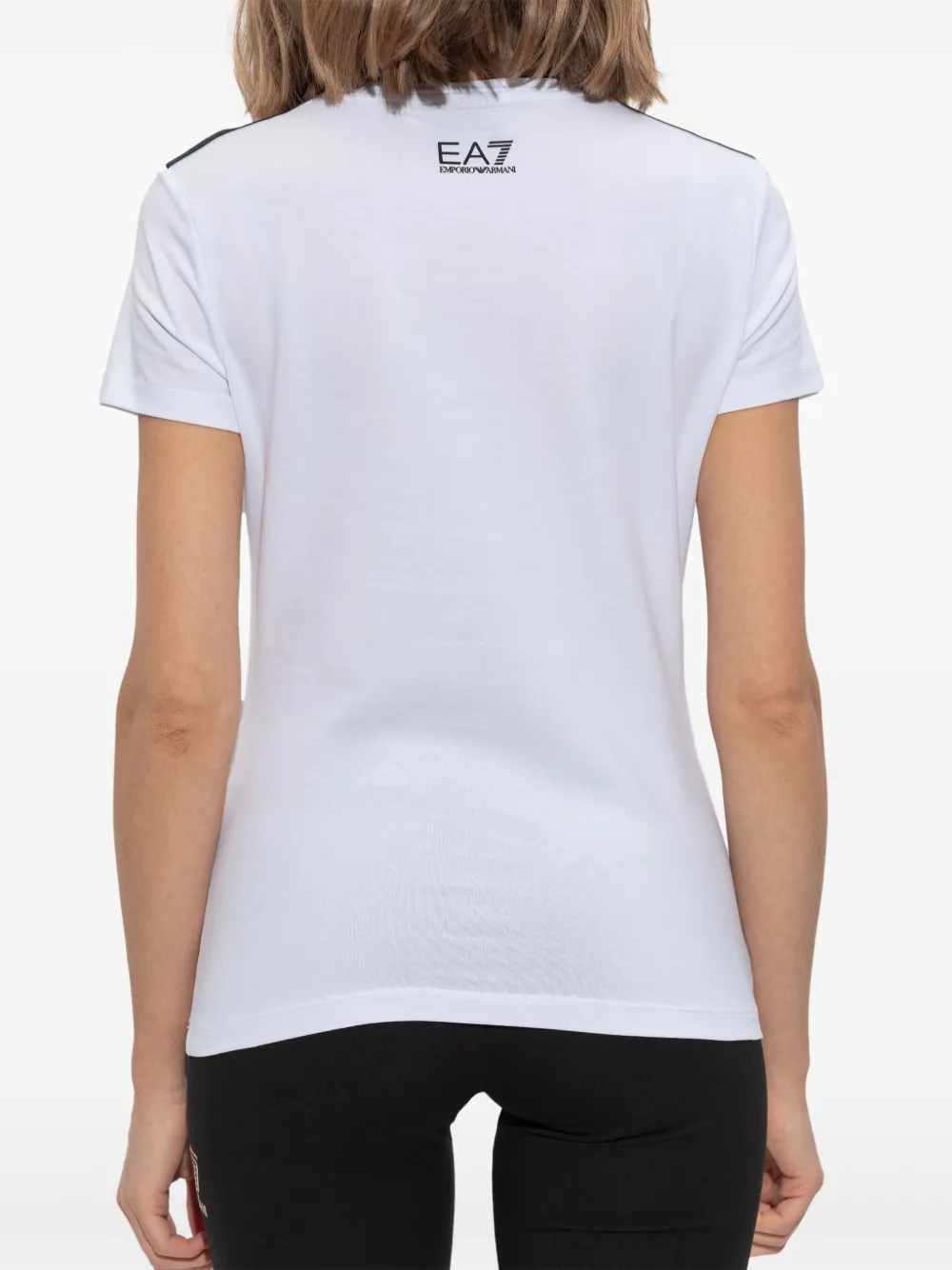 EA7 LOGO-PRINT T-SHIRT 