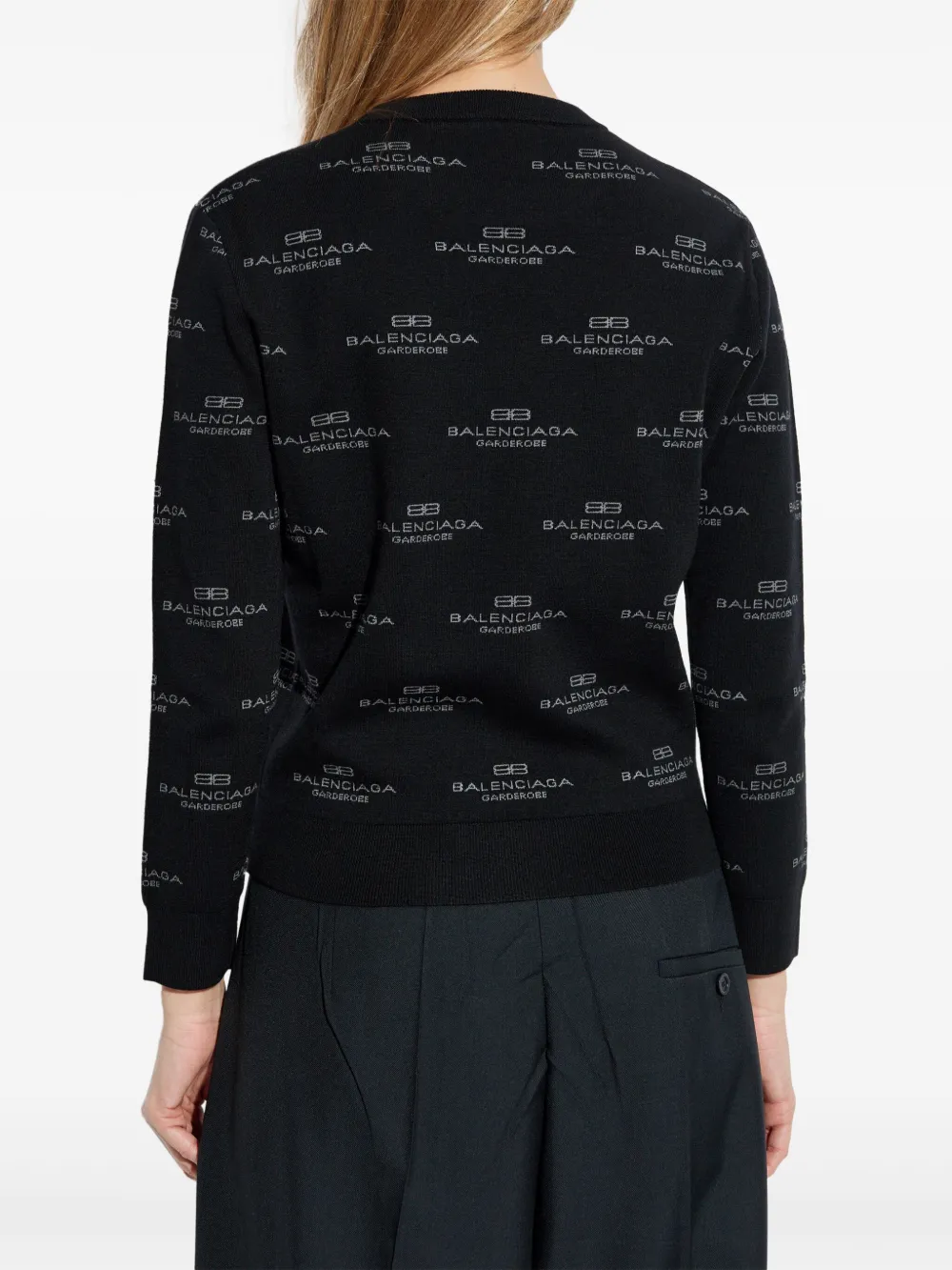 Balenciaga Trui met logoprint Zwart