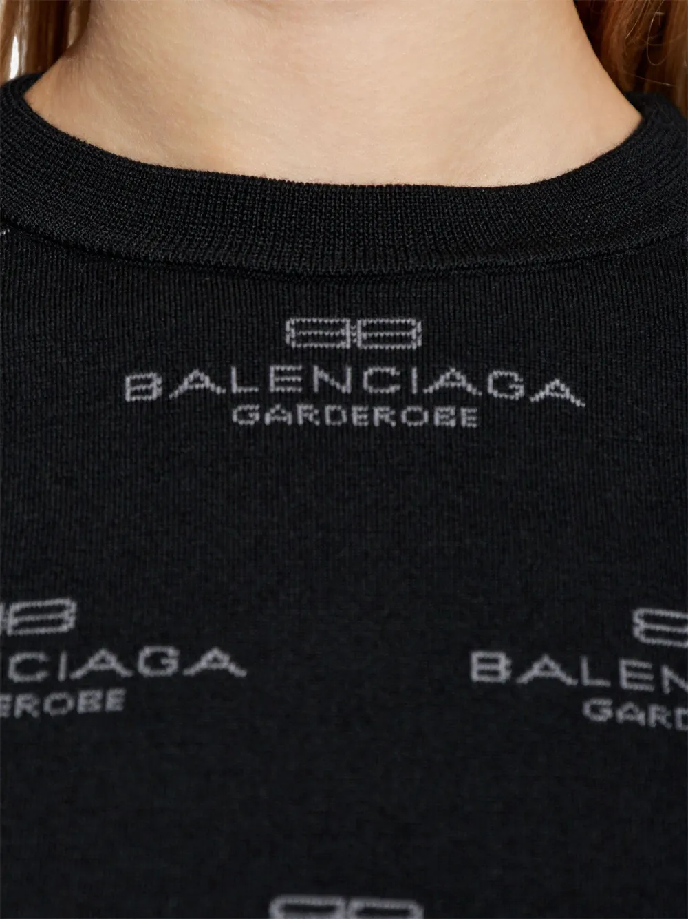 Balenciaga Trui met logoprint Zwart