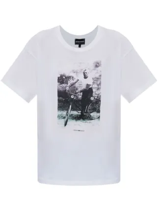 Emporio Armani フォトプリント Tシャツ | ホワイト | FARFETCH JP