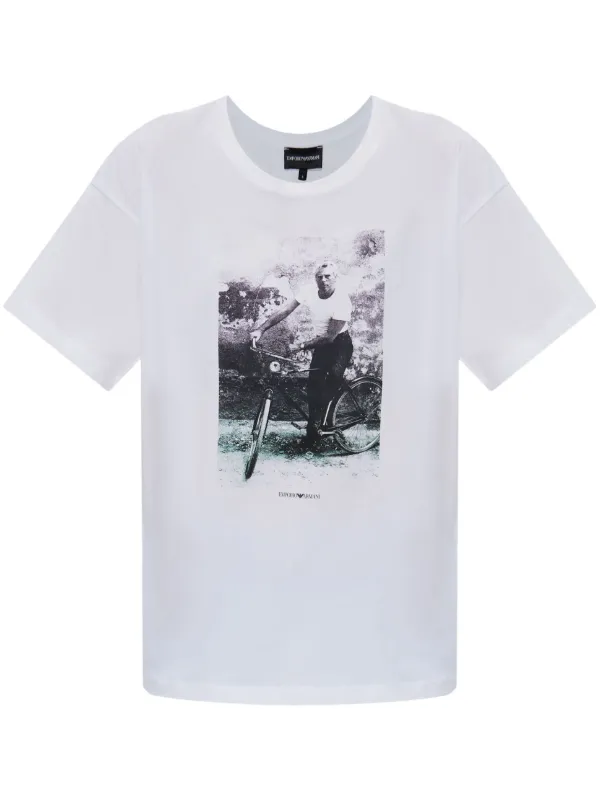 Emporio Armani フォトプリント Tシャツ | ホワイト | FARFETCH JP