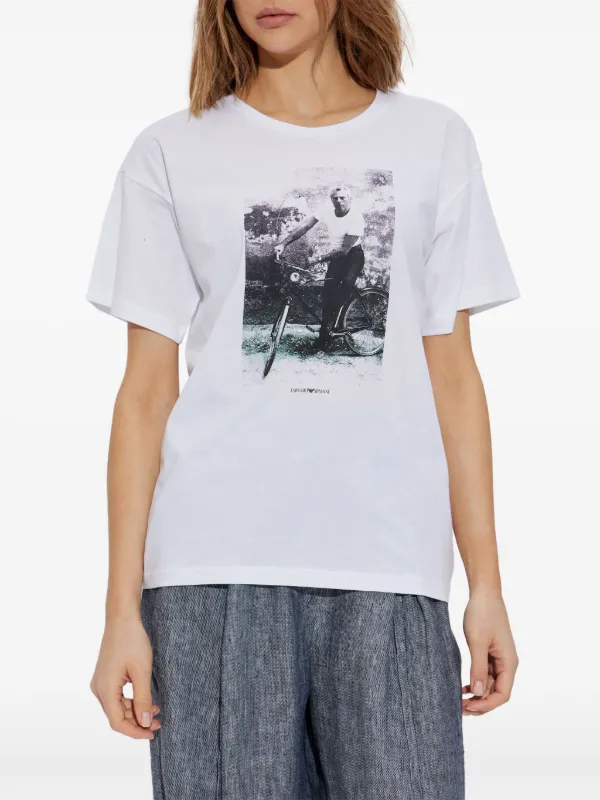 Emporio Armani フォトプリント Tシャツ | ホワイト | FARFETCH JP